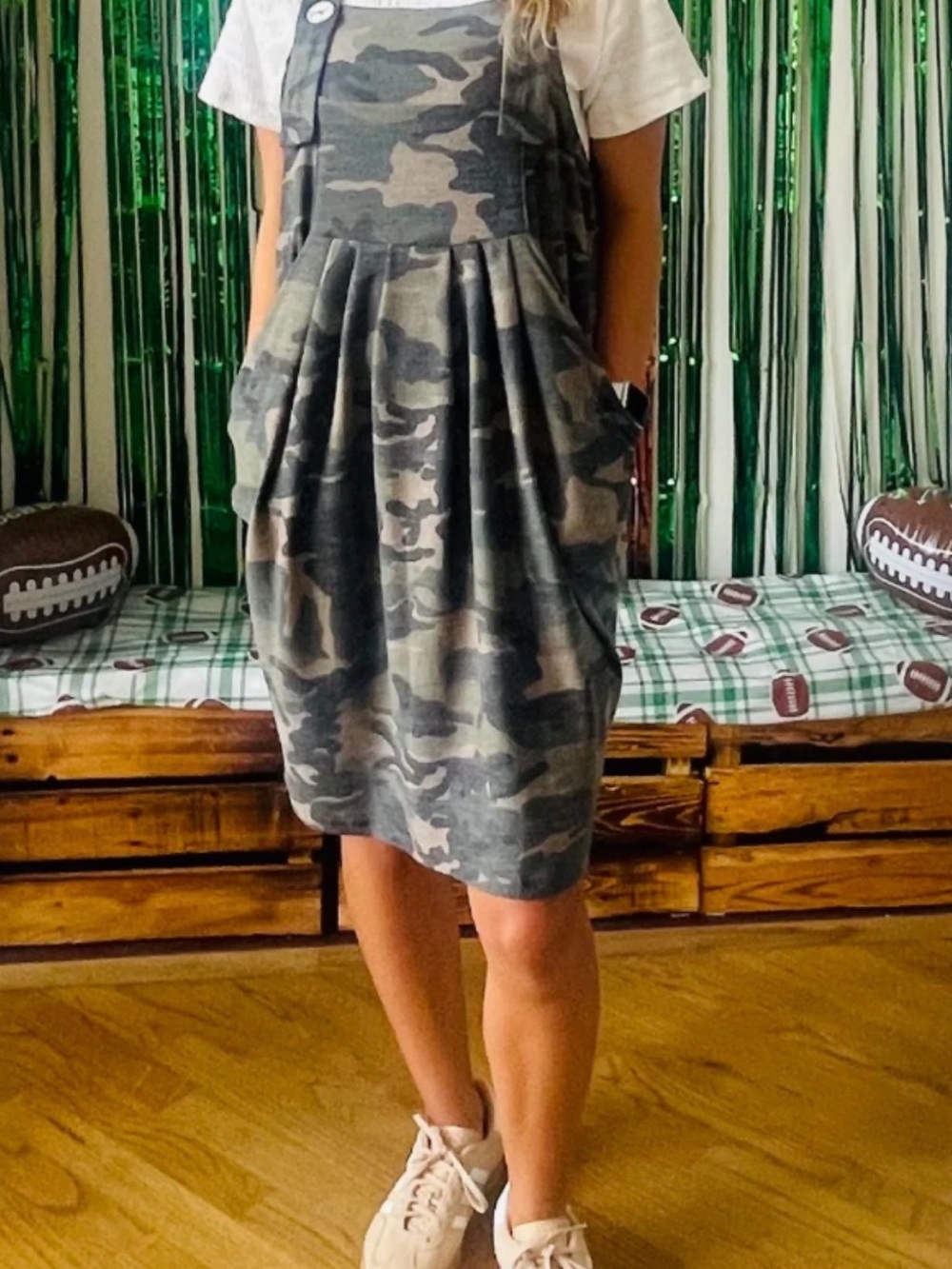 Blakeley Camo Overall Dress